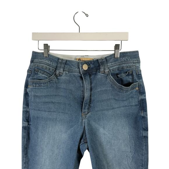 Democracy "Ab" Technology Light Wash Skinny Jeans Stretch Capsole Womens Size 12 - Picture 2 of 7